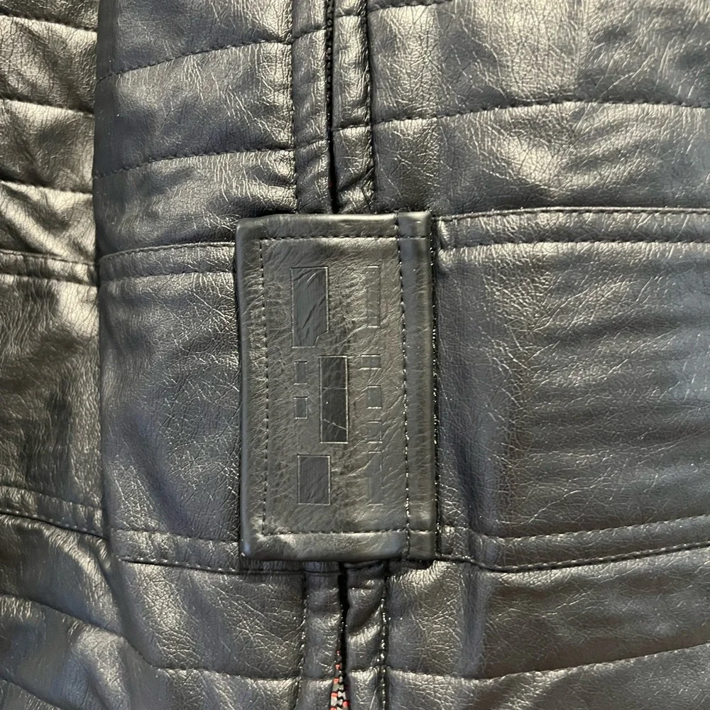 Star Wars Kylo Ren Black Faux leather jacket Size 5/6